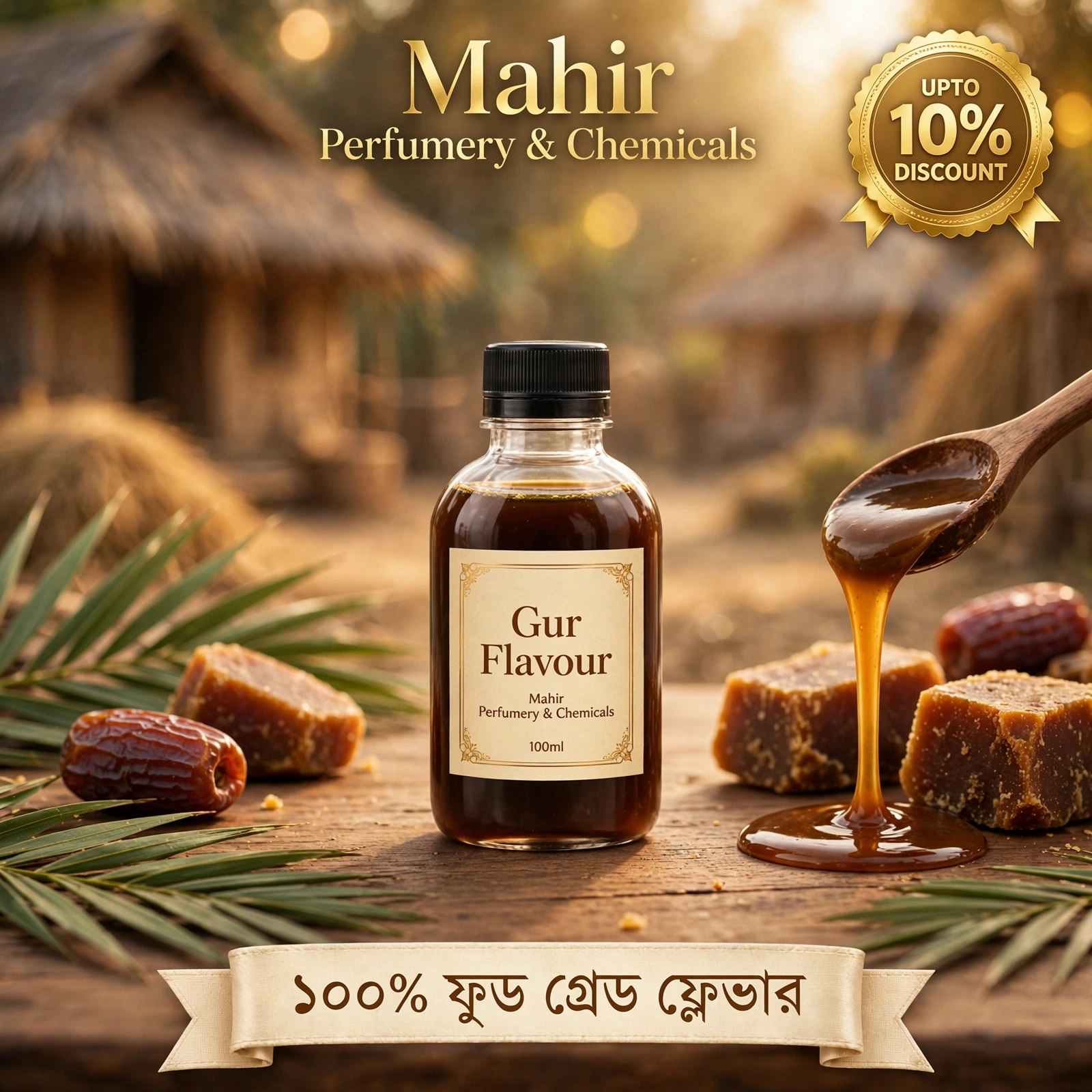 Gur Flavour 100ml (গুড় ফ্লেভার)