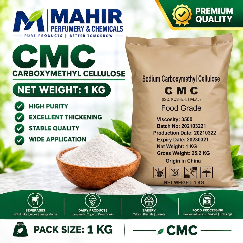 CMC Carboxymethyl Cellulose Food Grade (1kg) (Viscosity 3500)
