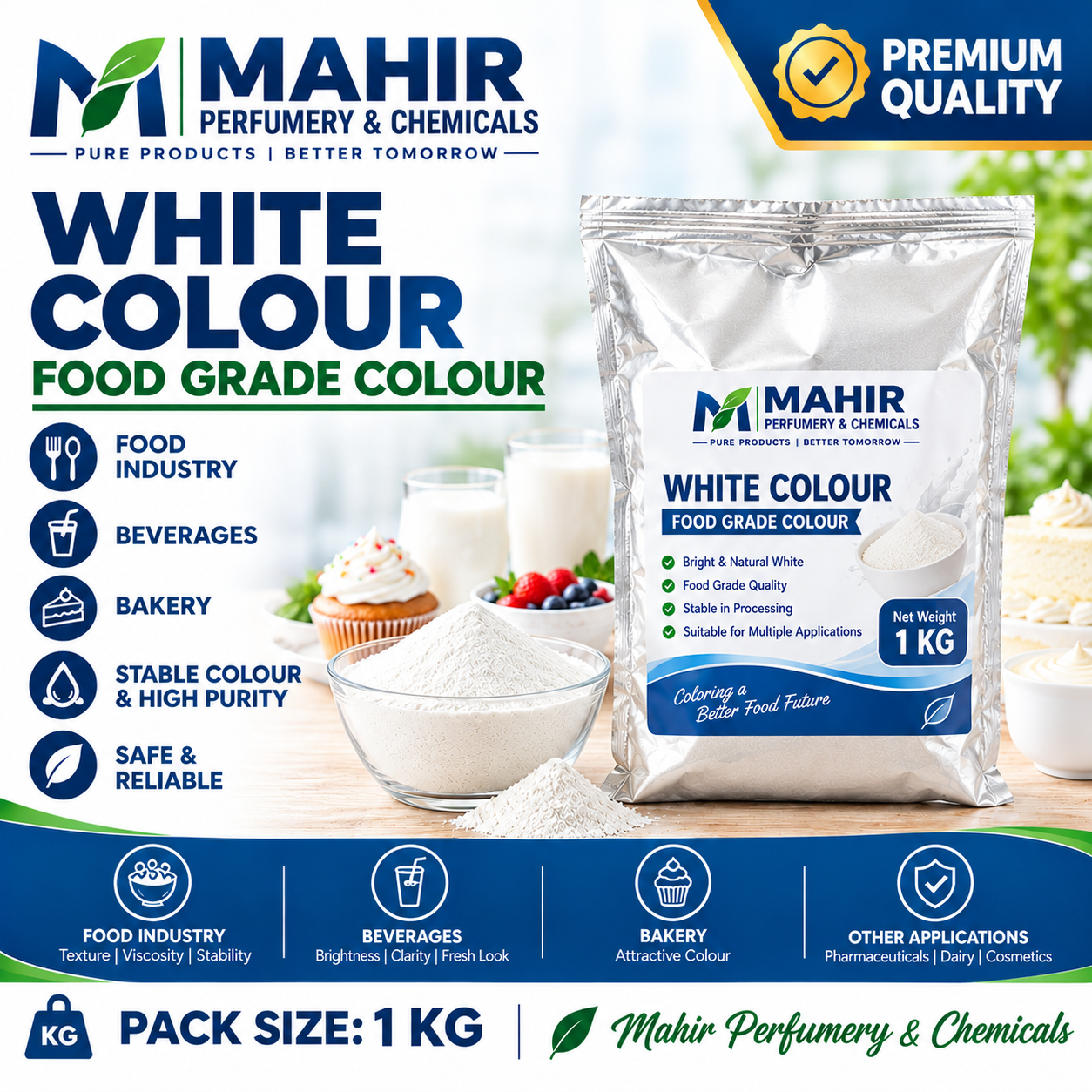 White Colour 1kg (হোয়াইট কালার)