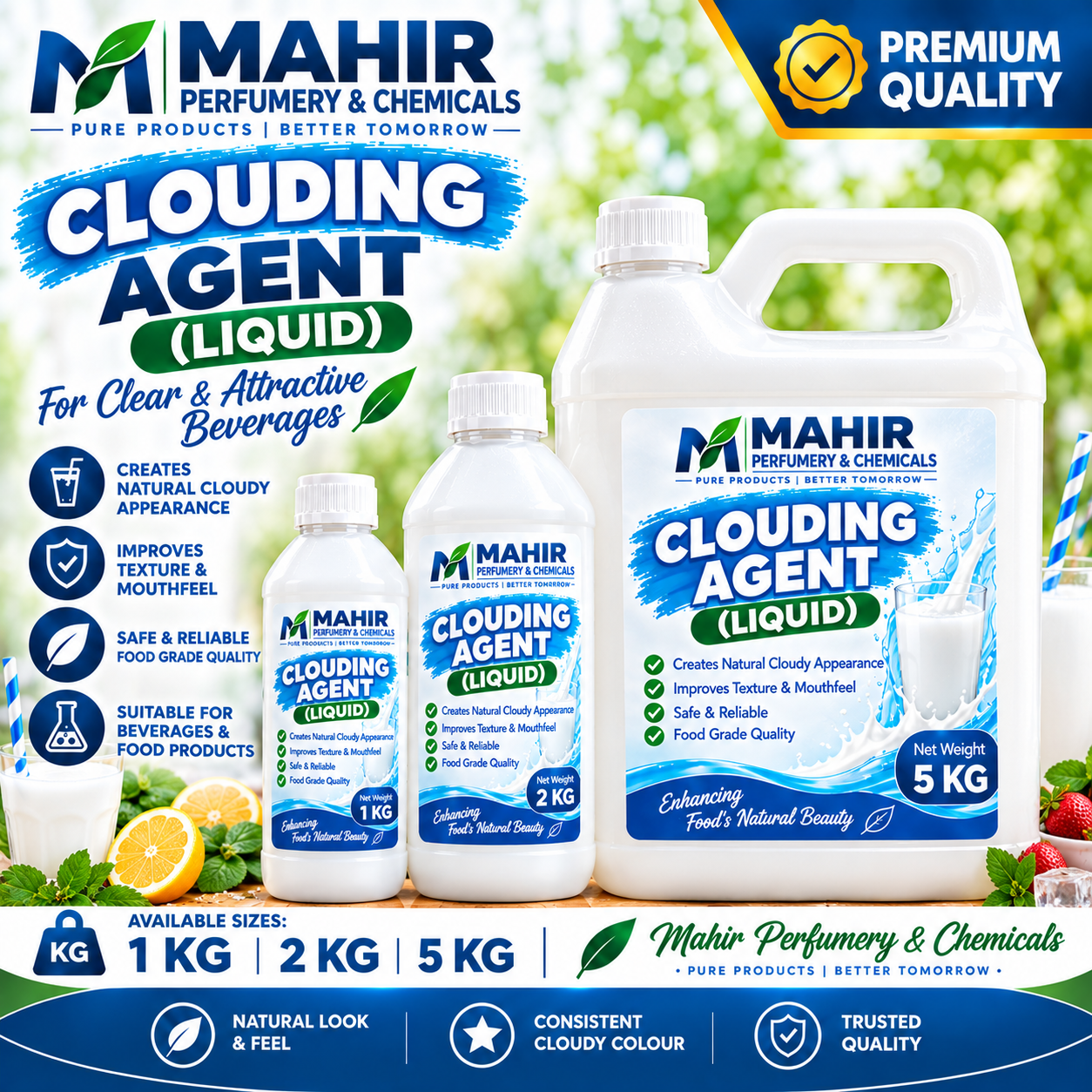 Clouding Agent (Liquid) 1kg / 2kg / 5kg (ক্লাউডিং এজেন্ট লিকুইড)